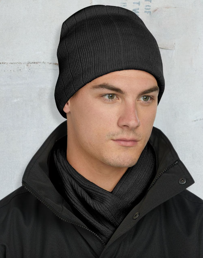 CH64 Cable Knit Beanie With Fleece Head Band