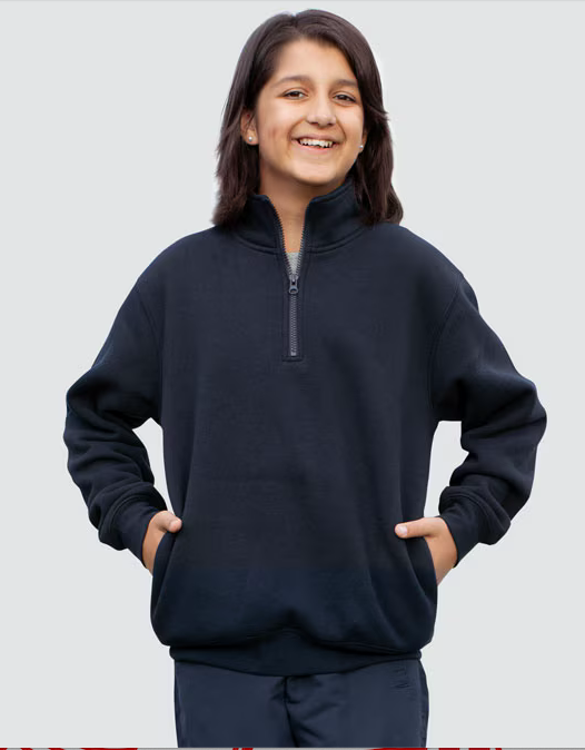 FL02Y Kids Half Zip Collar Fleece Sweat