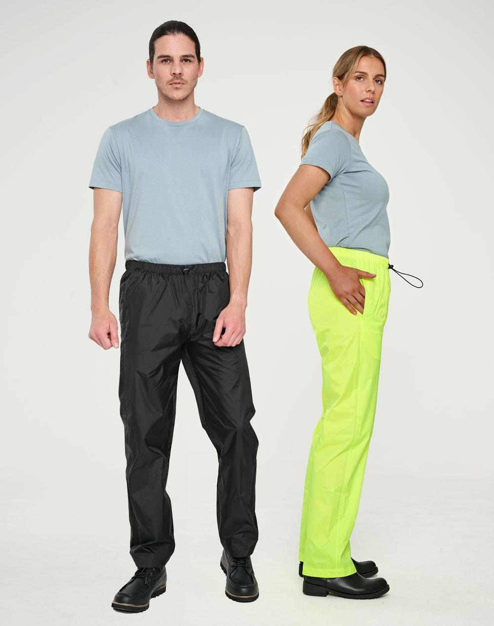 HP02 LIGHT WEIGHT NYLON WATERPROOF RAIN PANTS - Unisex