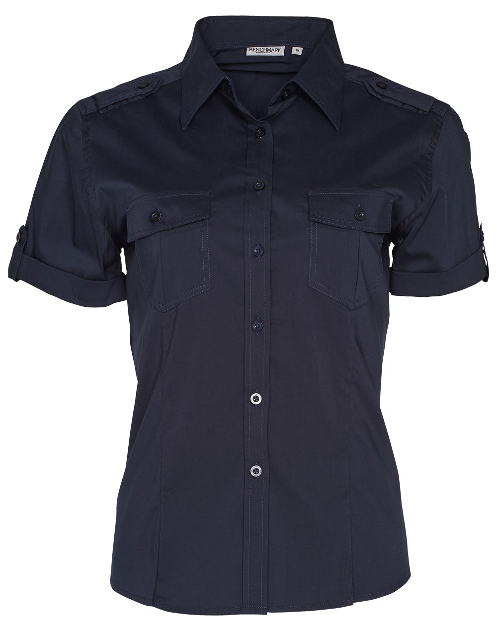 Benchmark M8911 Women's Short Sleeve Military Shirt