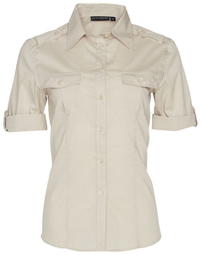 Benchmark M8911 Women's Short Sleeve Military Shirt