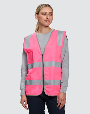 SW04 Unisex Hi-Vis Safety Vest with ID & Utility Pockets