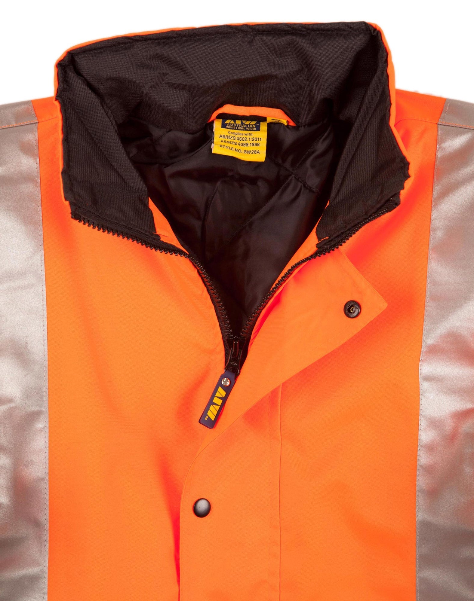 AIW SW28A HI-VIS TWO TONE RAIN PROOF JACKET WITH QUILT LINING