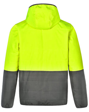 AIW SW80 UNISEX HI VIS MODERN STYLING HOODED PUFFER JACKET