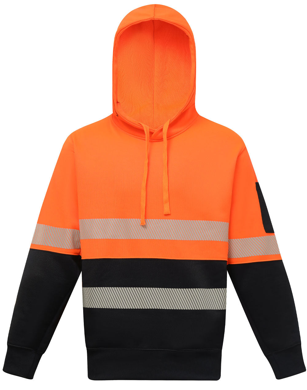 SW88 HI-VIS TWO TONE SAFETY HOODIES WITH SEGMENTED TAPES