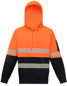 SW88 HI-VIS TWO TONE SAFETY HOODIES WITH SEGMENTED TAPES