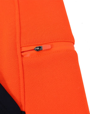 SW91 HI-VIS TWO TONE WATER RESISTANT FLEECE HOODIE