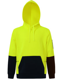 SW91 HI-VIS TWO TONE WATER RESISTANT FLEECE HOODIE