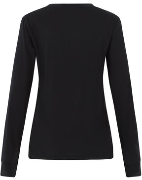 TS48 LADIES PREMIUM COTTON FACE L/S TEE