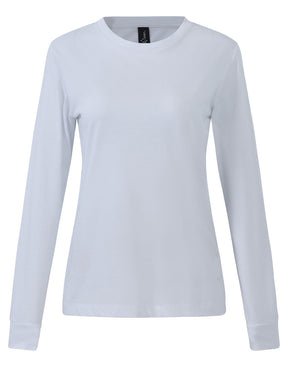 TS48 LADIES PREMIUM COTTON FACE L/S TEE