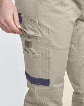 WP28 UNISEX COTTON STRETCH DRILL CUFFED WORK PANTS