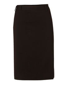 M9471 Women's Poly/Viscose Stretch Mid Length Lined Pencil Skirt