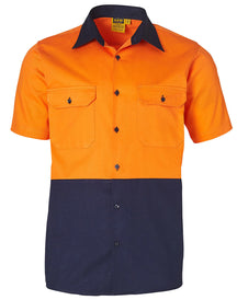 AIW SW53 COTTON DRILL SAFETY SHIRT