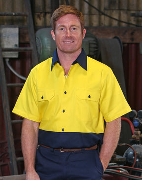 AIW SW53 COTTON DRILL SAFETY SHIRT