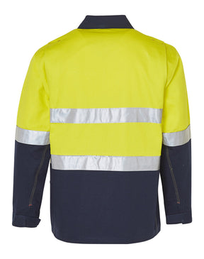 AIW SW46 HI-VIS COTTON JACKET WITH 3M TAPES