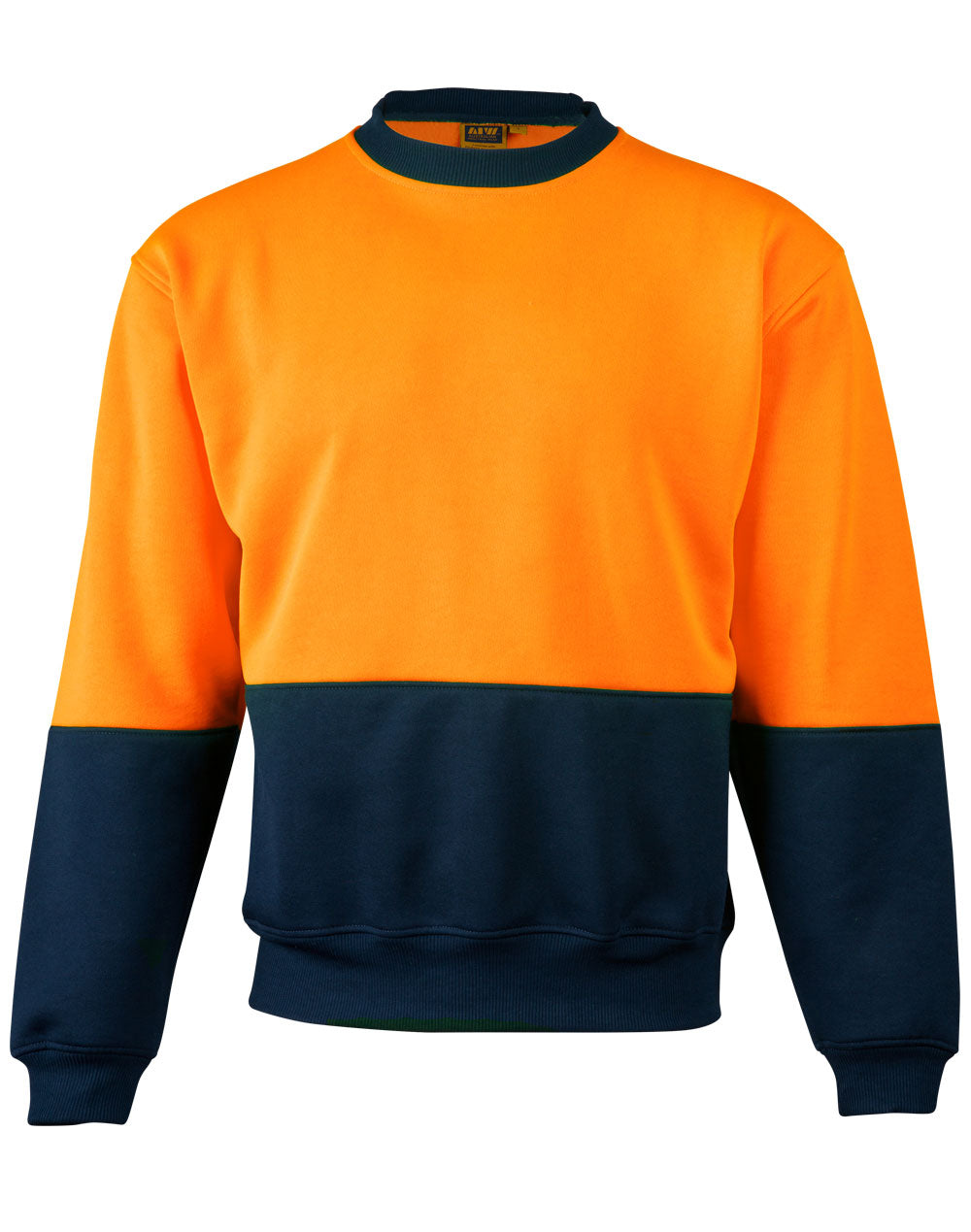 AIW SW09 HI-VIS 2 TONE CREW NECK