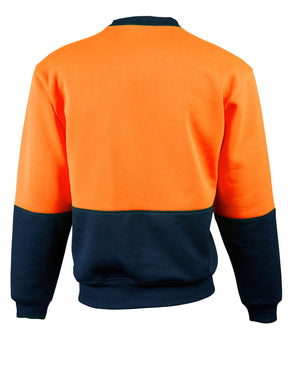 AIW SW09 HI-VIS 2 TONE CREW NECK