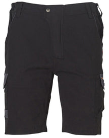 AIW WP23 MENS STRETCH CARGO WORK SHORTS WITH DESIGN PANEL TREATMENTS