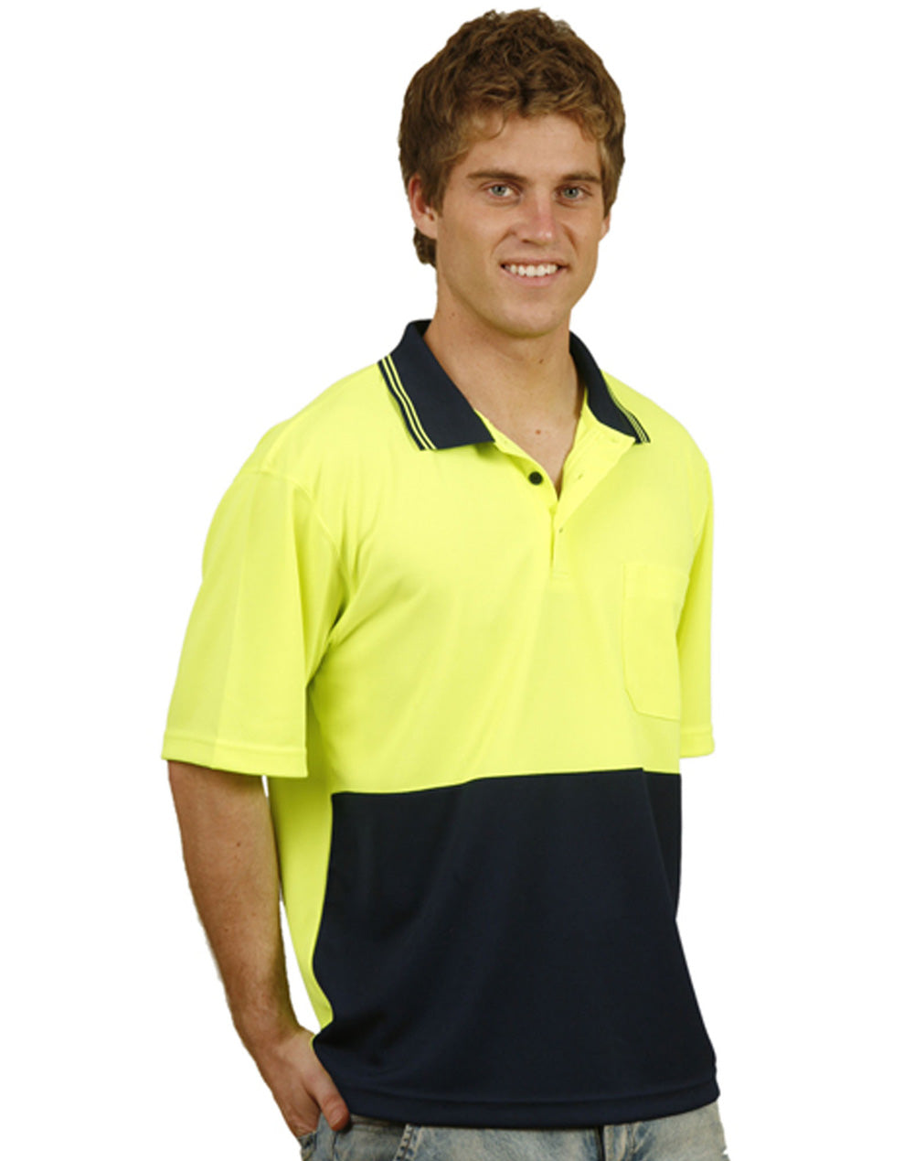 AIW SW01TD High Visibility Short Sleeve Polo