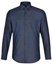 Benchmark M7400L ASCOT MENS LONG SLEEVE DOT JACQUARD STRETCH SHIRT