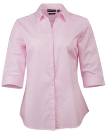 Benchmark M8110Q BARKLEY LADIES TAPED SEAM 3/4 SLEEVE SHIRT