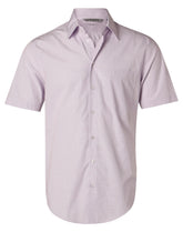 Benchmark M7360S Men's Mini Check Short Sleeve Shirt