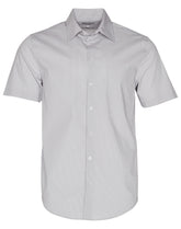 Benchmark M7200S Men's Ticking Stripe Short Sleeve Shirt