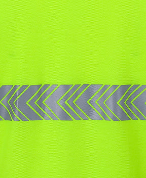 JB's Wear HI VIS (D+N) COTTON BACK S/S SEGMENTED TAPE POLO 6HMSS