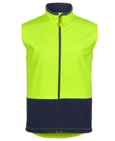 JB'S WEAR 6HWV HI VIS WATER RESIST SOFTSHELL VEST