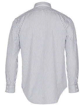 Benchmark M7310L Men's Executive Sateen Stripe Long Sleeve Shirt