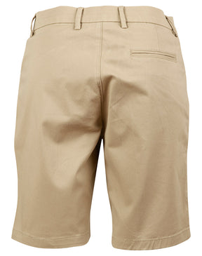 M9391 LADIES STRETCH SLIMFIT BOSTON CHINO SHORTS