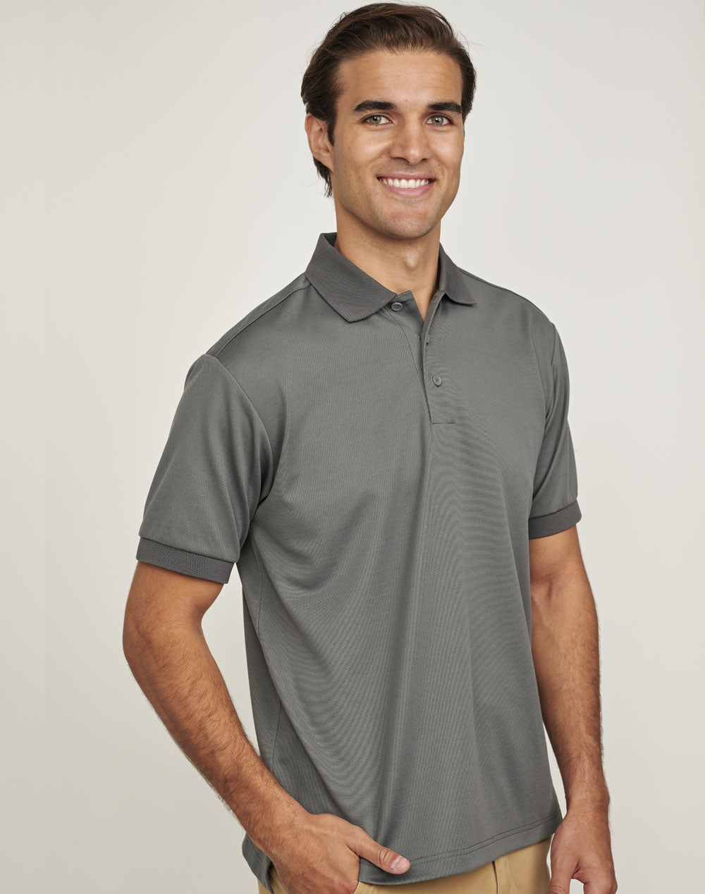 PS91 MENS SUSTAINABLE POLY/COTTON CORPORATE SS POLO