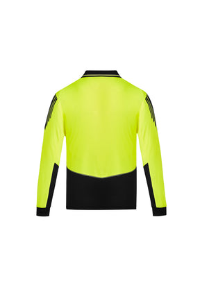 Syzmik Mens Hi Vis Flux L/S Polo ZH310