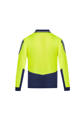 Syzmik Mens Hi Vis Flux L/S Polo ZH310