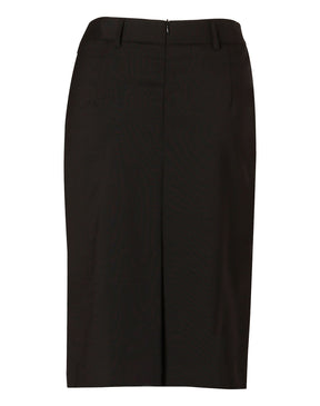 M9470 Women's Wool Blend Stretch Mid Length Lined Pencil Skirt