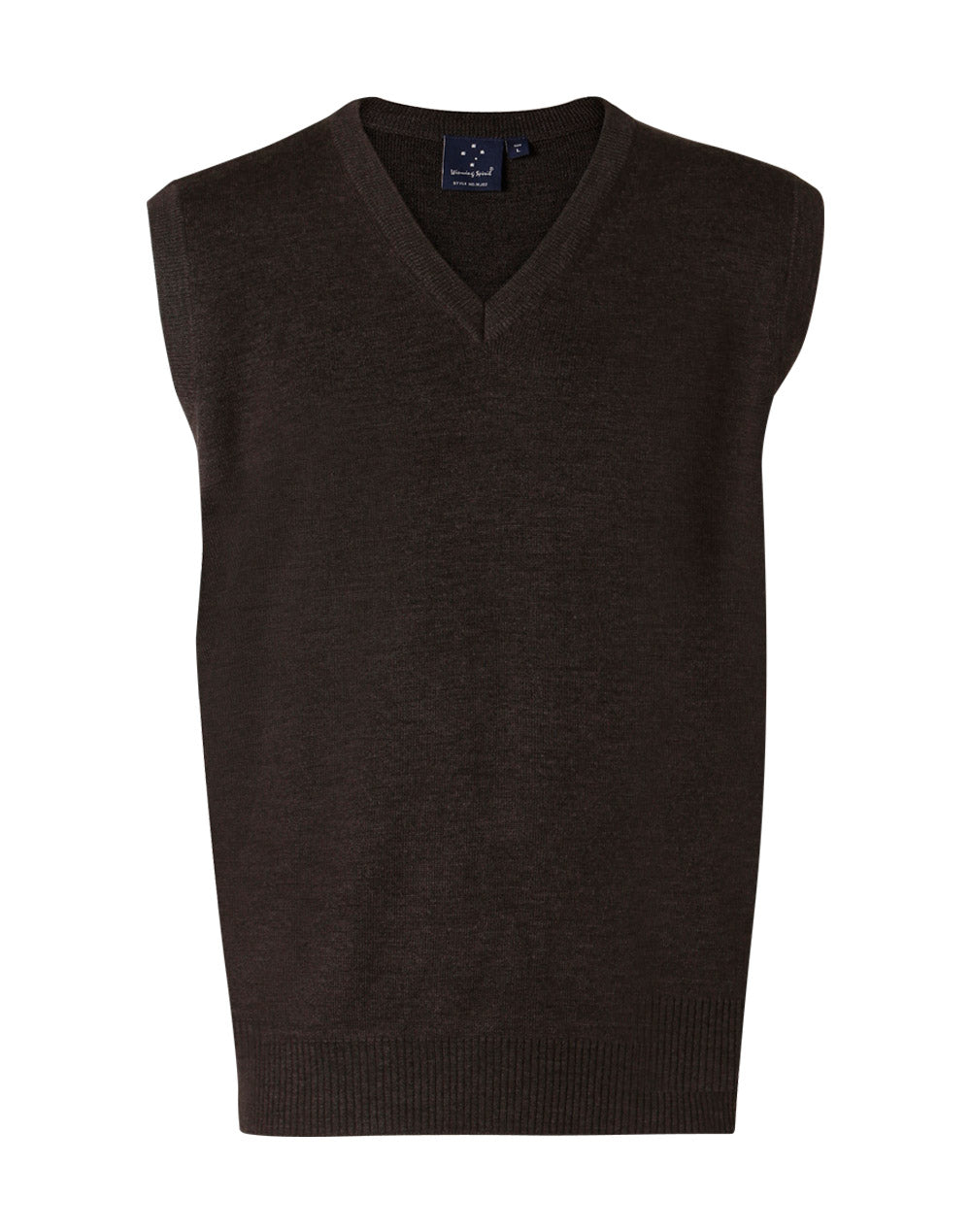 WJ02 UNISEX WOOL/ACRYLIC V-NECK VEST