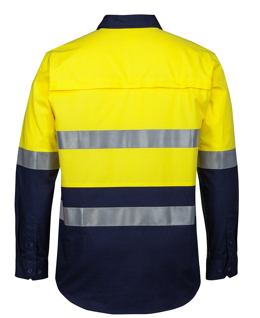 JB's Wear HI VIS (D+N) CLOSE FRONT L/S 150G WORK SHIRT 6HWCS