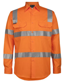 JB's Wear HI VIS (D+N) L/S 150G VIC RAIL WORK SHIRT 6DNWR