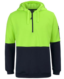 JB's Wear HI VIS 1/2 ZIP HOODIE 6HVHZ