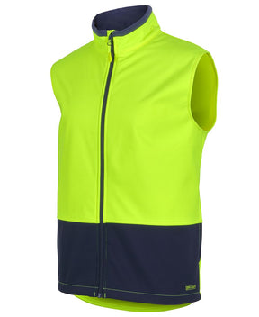 JB'S WEAR 6HWV HI VIS WATER RESIST SOFTSHELL VEST