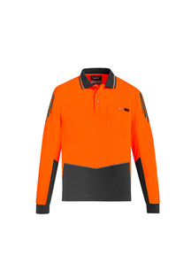 Syzmik Mens Hi Vis Flux L/S Polo ZH310