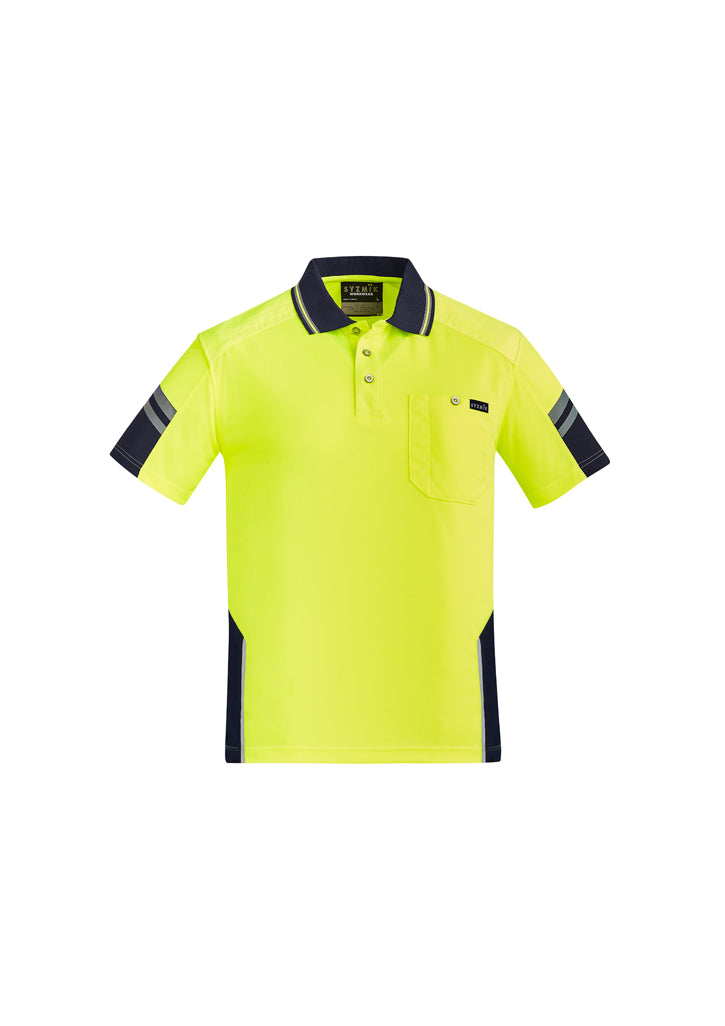 Syzmik Mens Reinforced Hi Vis Squad S/S Polo ZH465