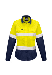 Syzmik Womens Rugged Cooling Taped Hi Vis Spliced Shirt ZW720