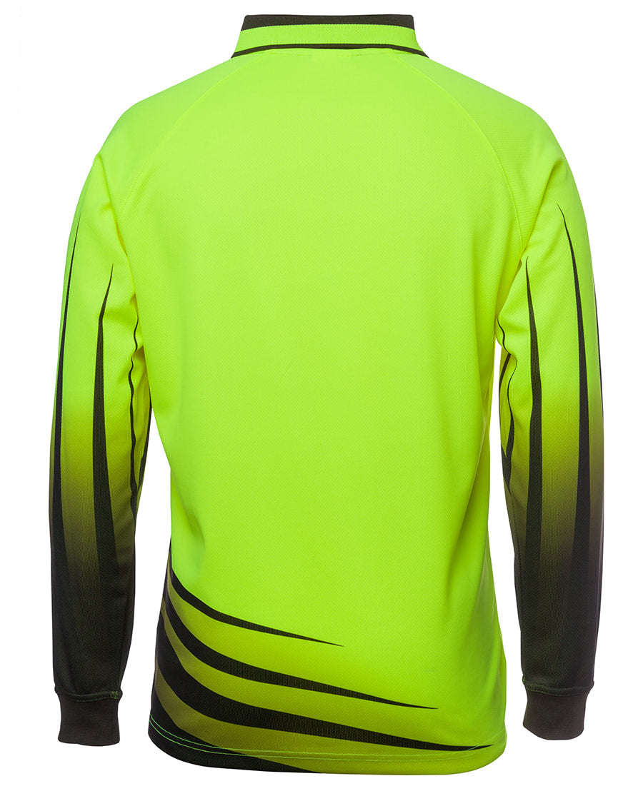 JB'S Wear Hi Vis L/S Rippa Sub Polo 6HVRL