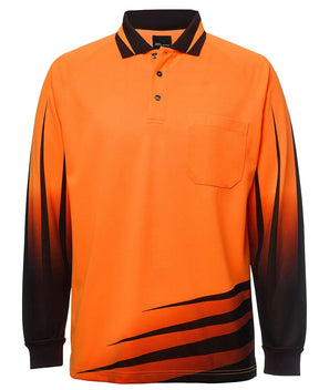 JB'S Wear Hi Vis L/S Rippa Sub Polo 6HVRL