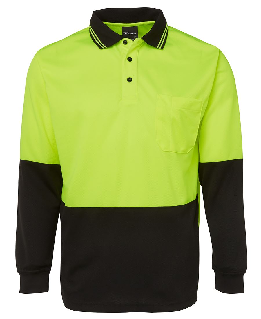 JB's Wear Hi Vis L/S Trad Polo 6HVPL