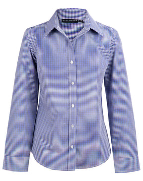 Benchmark M8320L Ladies' Multi-Tone Check Long Sleeve Shirt