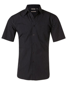 Benchmark M7221 Men's Pin Stripe Short Sleeve Shirt