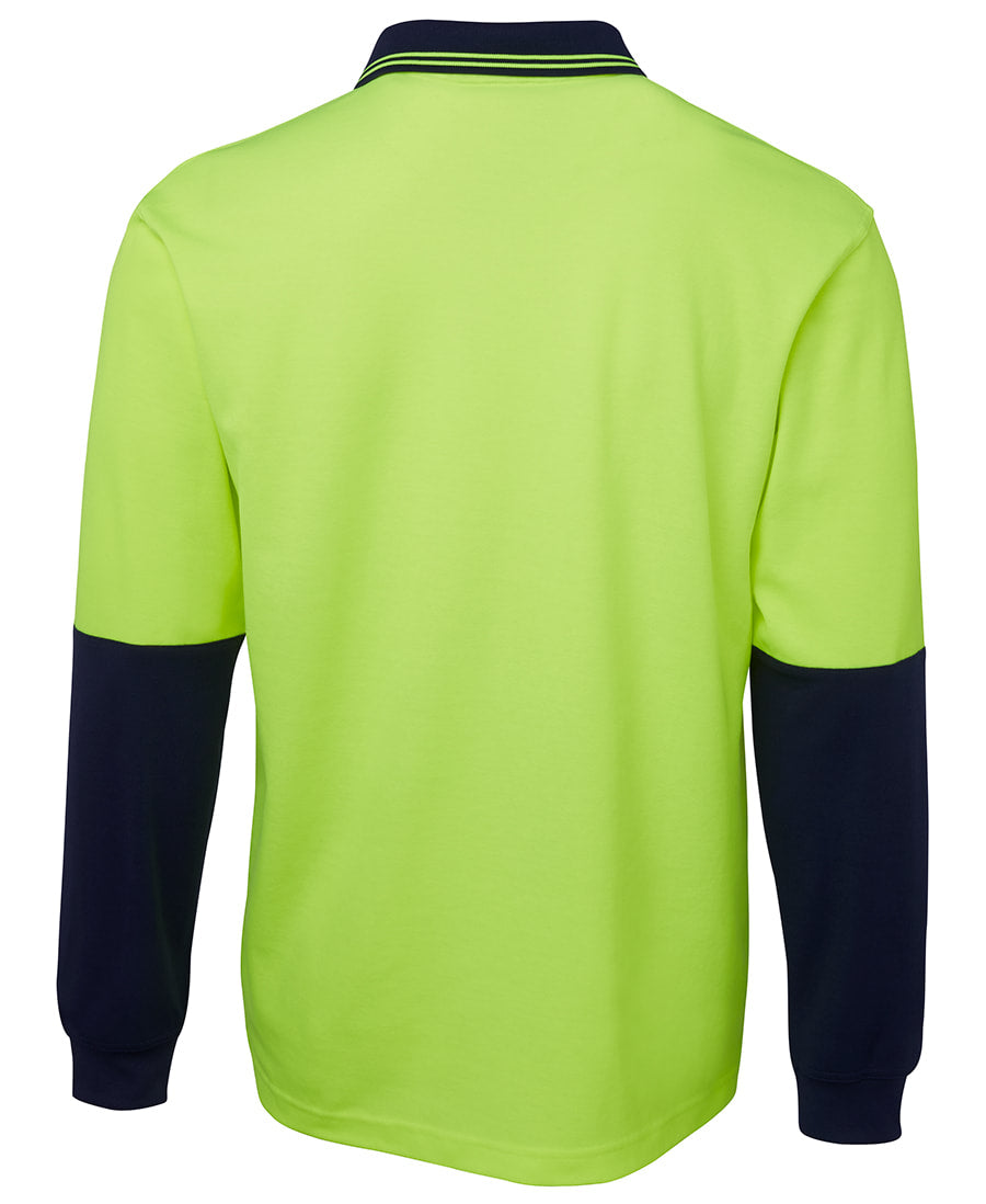 JB's Wear Hi Vis L/S Cotton Back Polo 6HPL