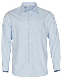 Benchmark M7112 Men's Mini Herringbone Long Sleeve Shirt